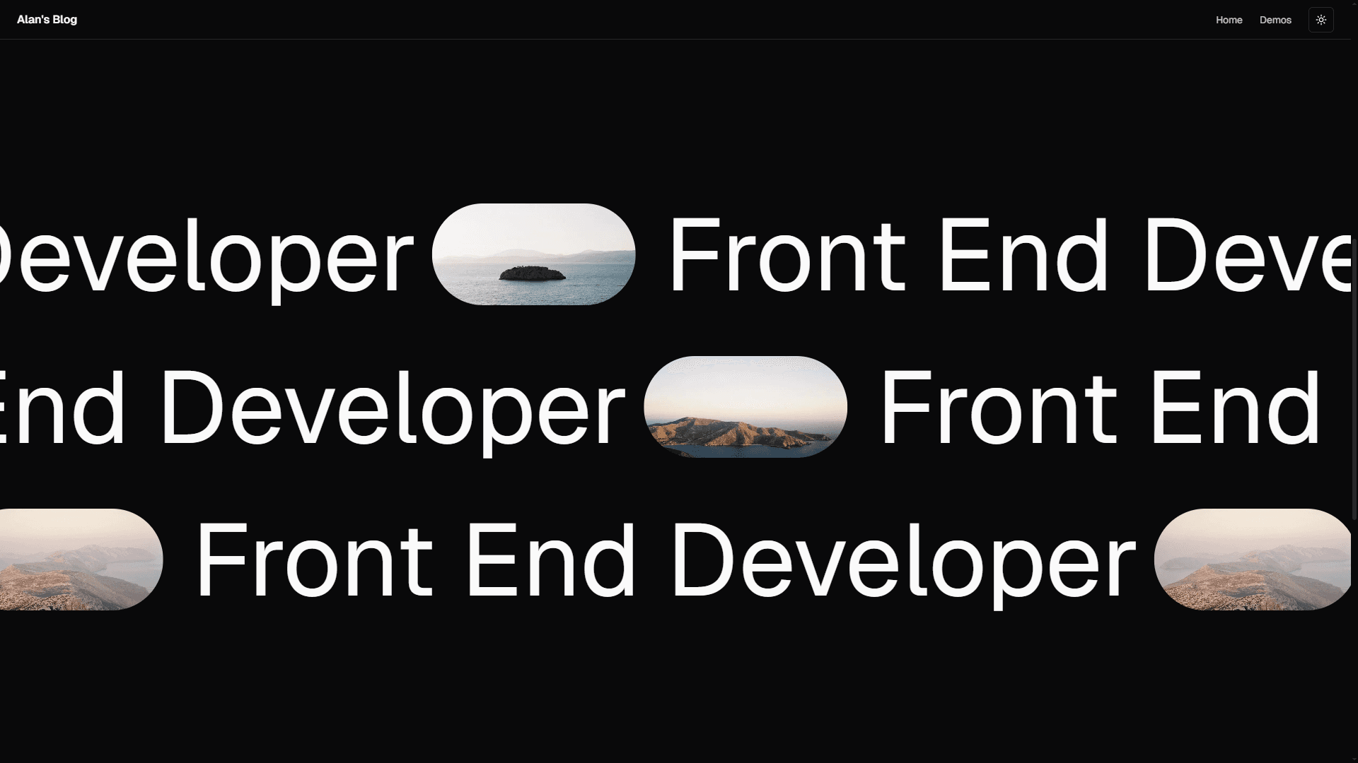 Text Parallax